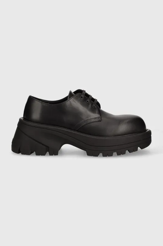 1017 ALYX 9SM leather shoes Derby men's black color AAUSN0052LE01