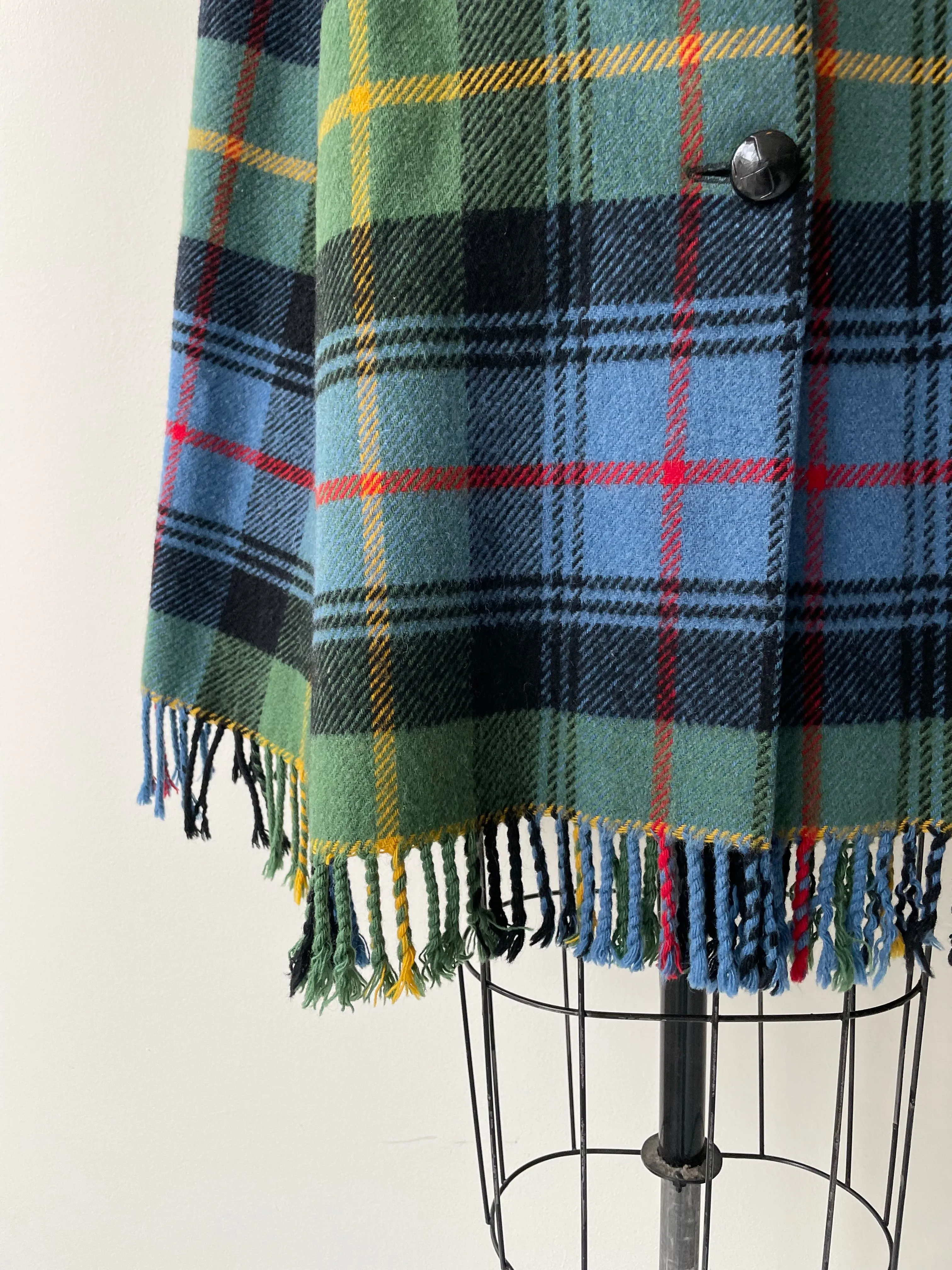 1950s MacNeil Tartan Wool Cape