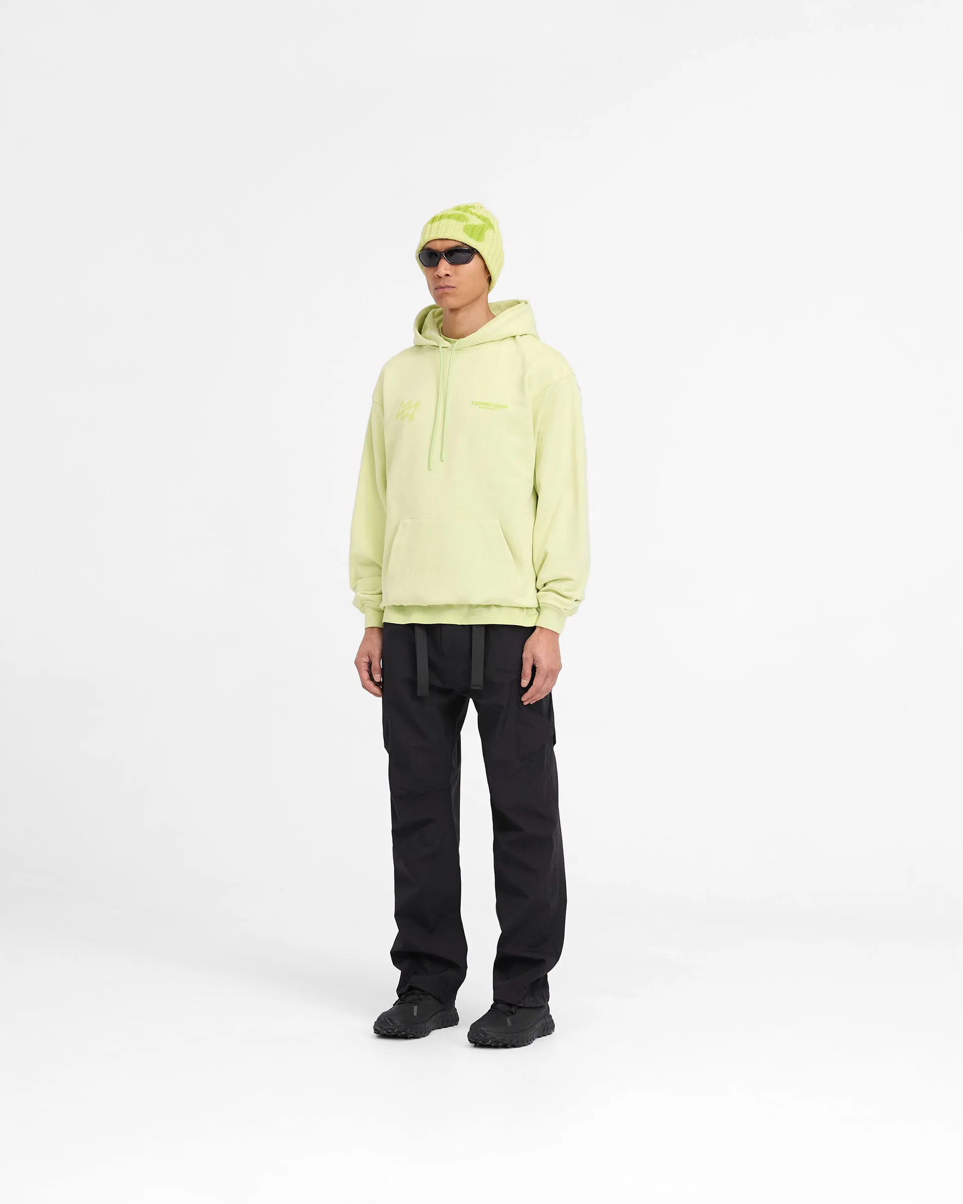 247 Future Terrains Oversized Hoodie - Shadow Lime