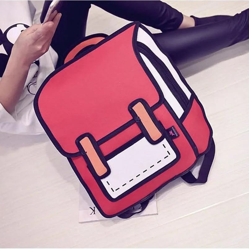 2d CARTOON REALITY BACKPACK