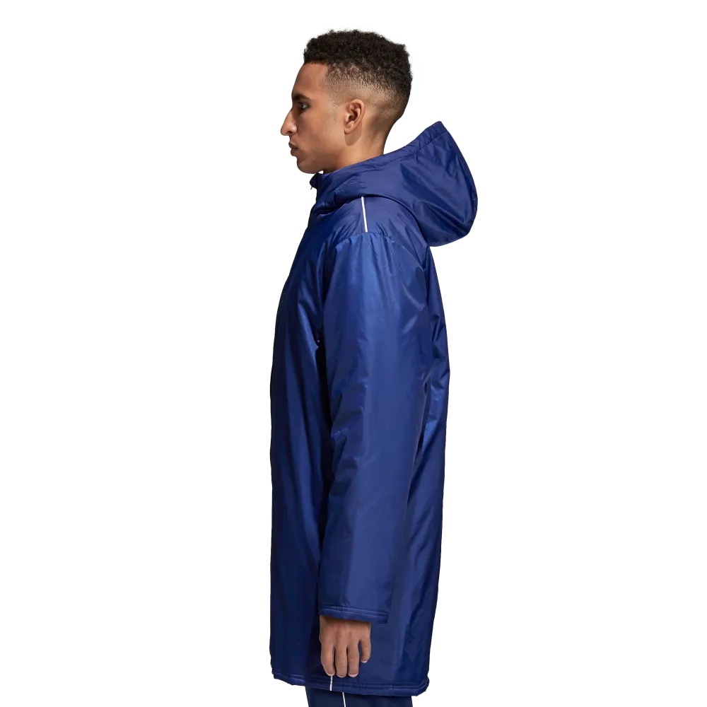 Adidas Adult Core 18 Stadium Jacket (Dark Blue/White)