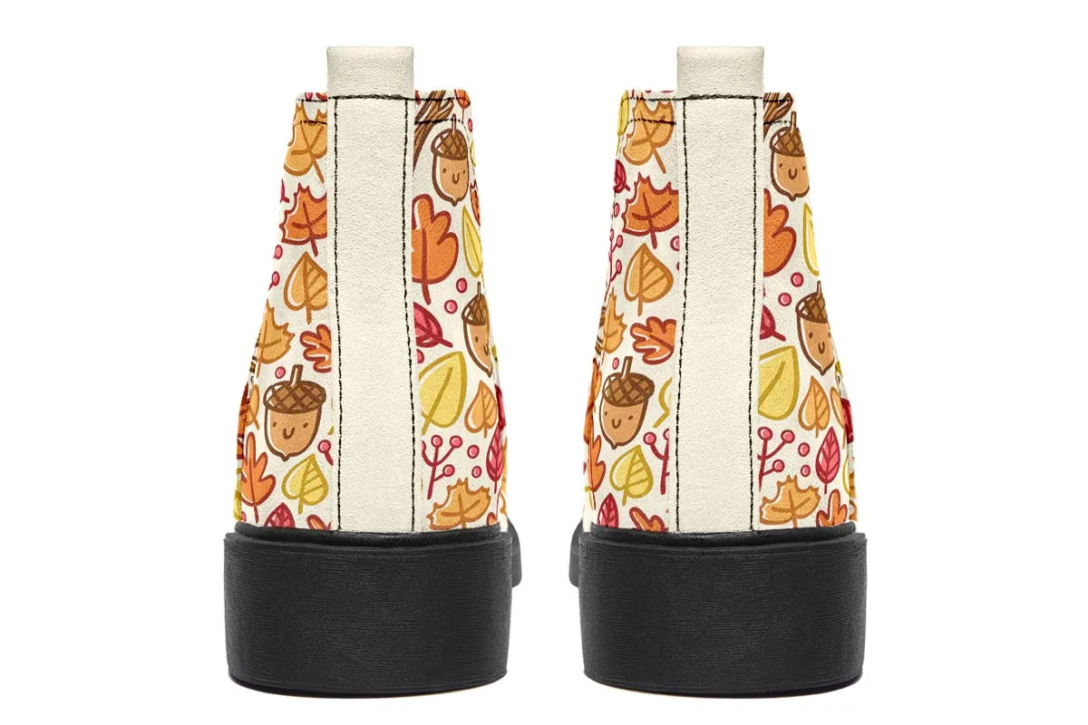 Adorable Autumn Pattern Neat Vibe Boots