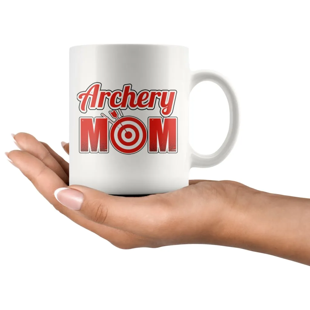 Archery Mug Archery Mom 11oz White Coffee Mugs