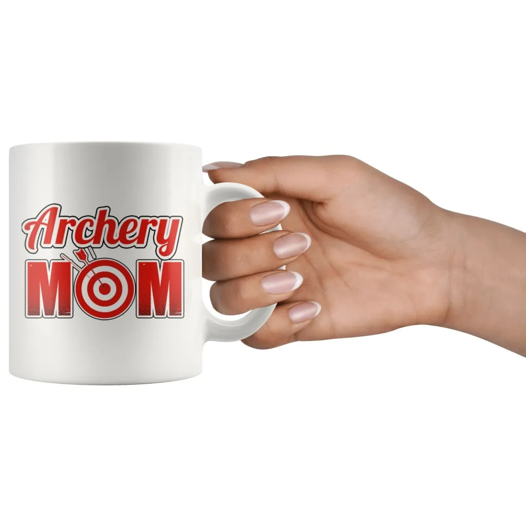 Archery Mug Archery Mom 11oz White Coffee Mugs