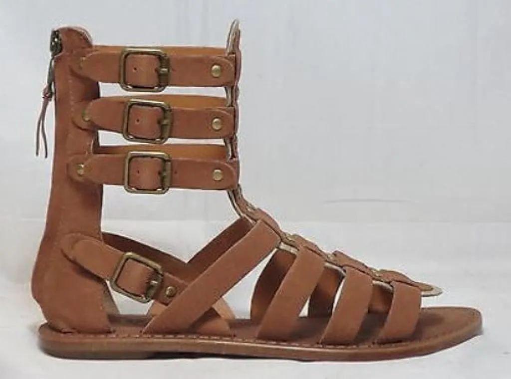 ASH ITALIA Women's Nomad Gladiator Sandal  - Nude/Sand