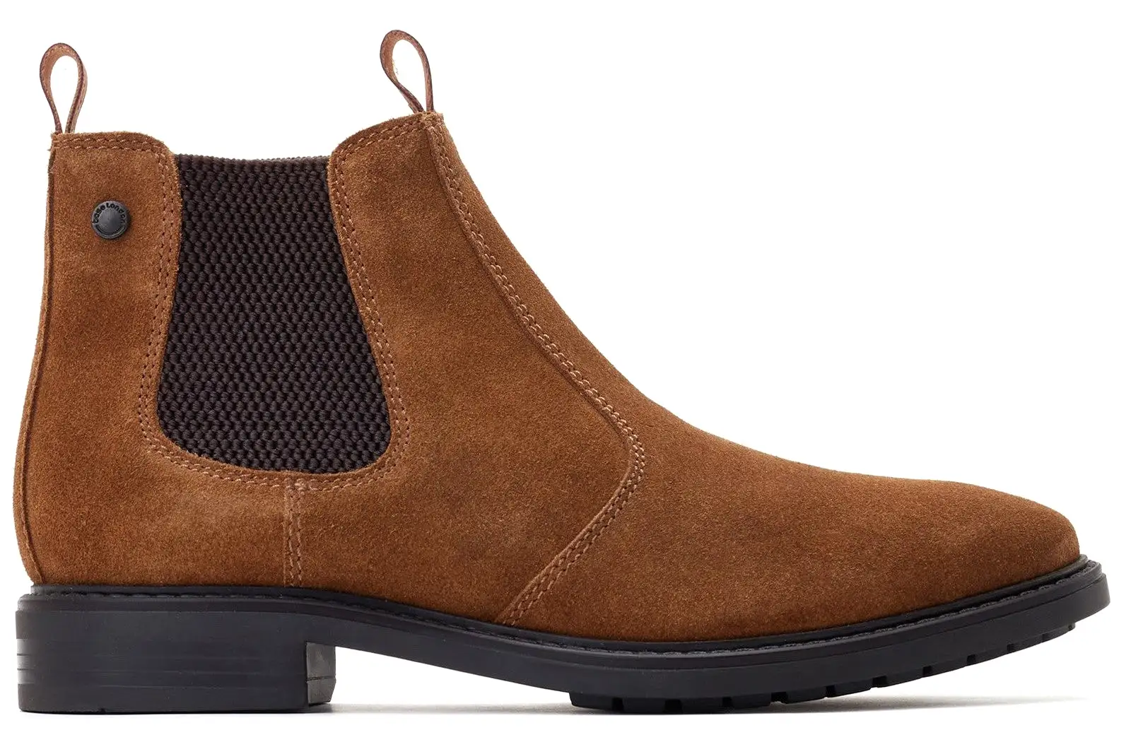 Base London Nelson Mens Suede Leather Chelsea Boot