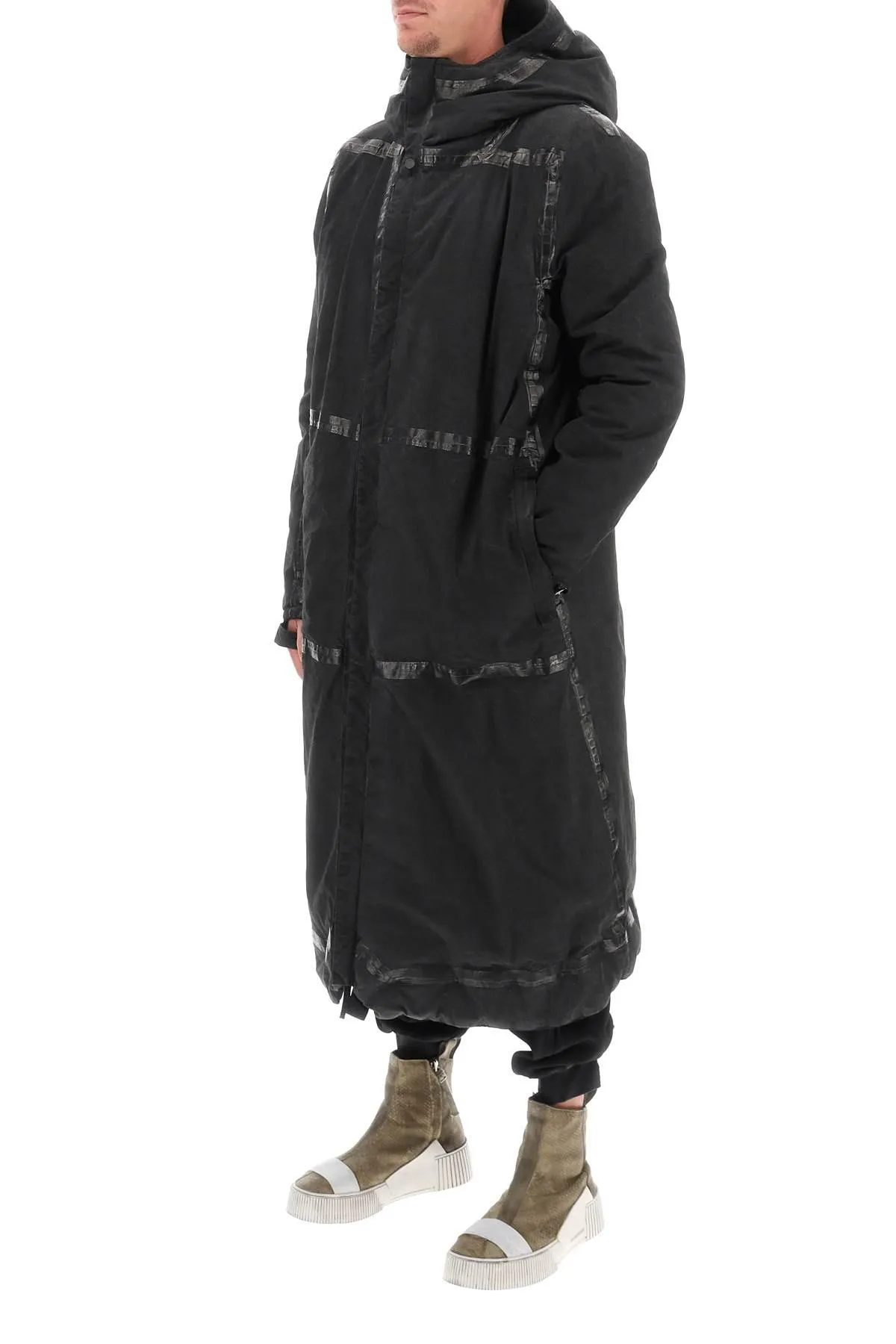 Boris Bidjan Saberi    Boris Bidjan Saberi Resin Dyed Cotton Reversible Parka