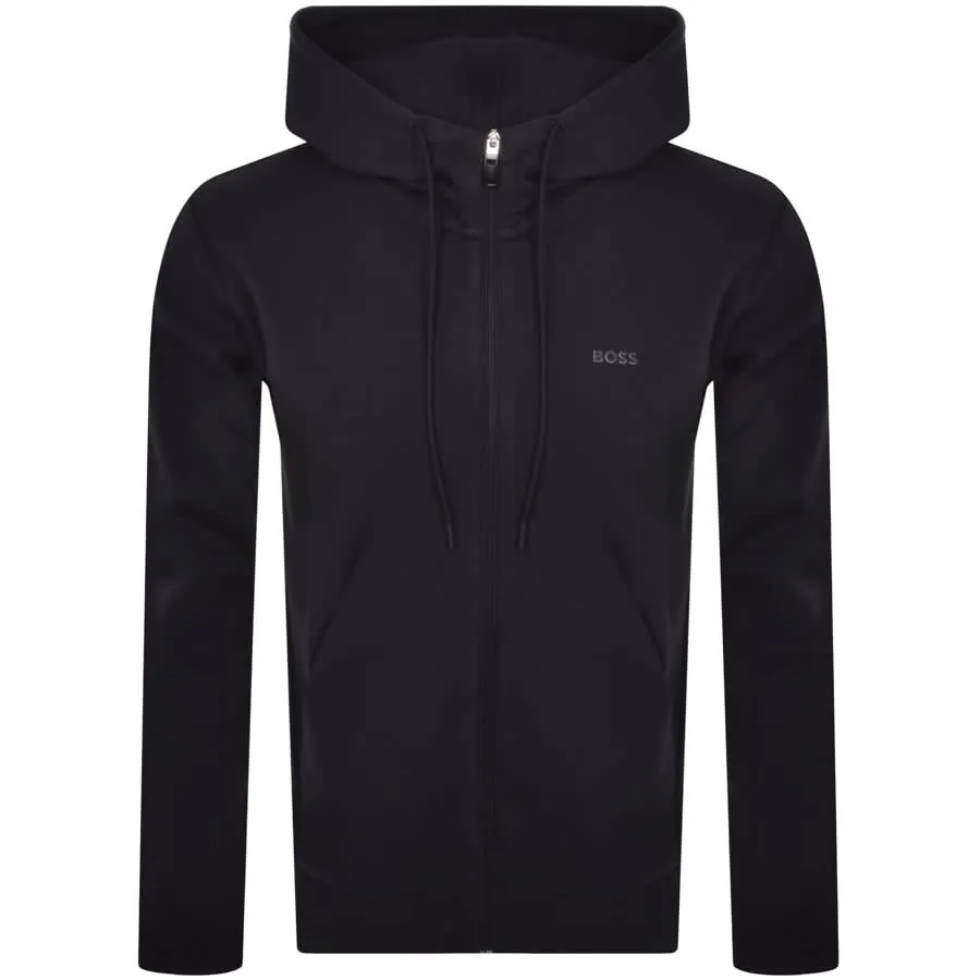 BOSS Saggy Full Zip Hoodie Navy