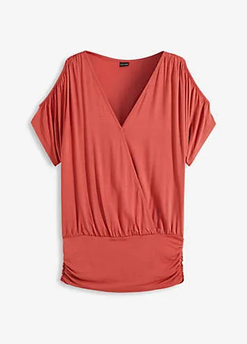 Boxy V-Neck Top by bonprix | Look Again