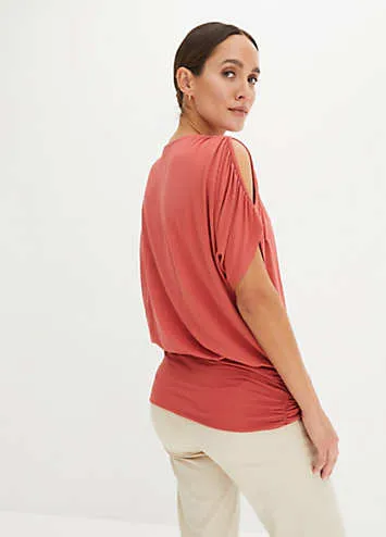 Boxy V-Neck Top by bonprix | Look Again