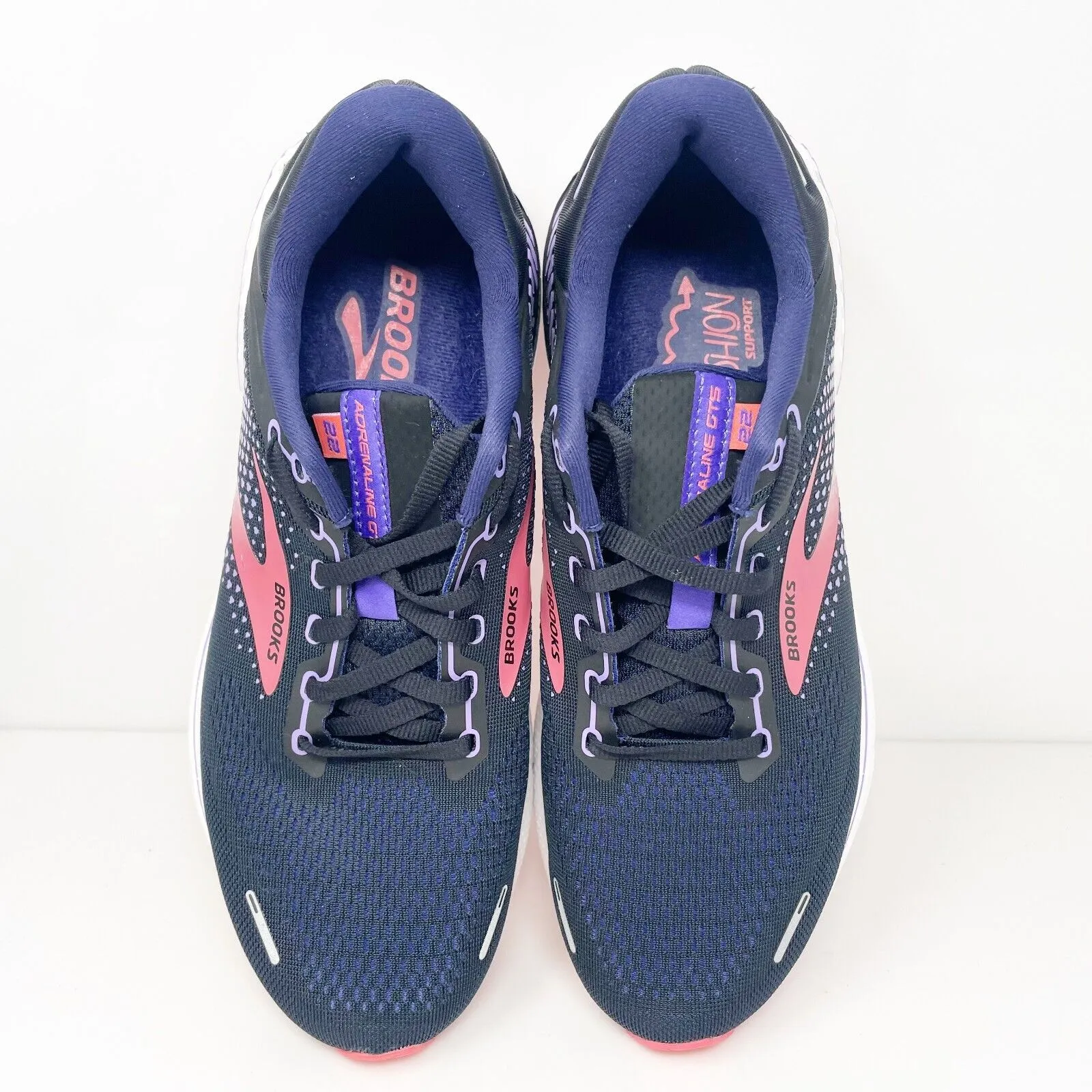 Brooks Womens Adrenaline GTS 22 1203531B080 Blue Running Shoes Sneakers Size 10B