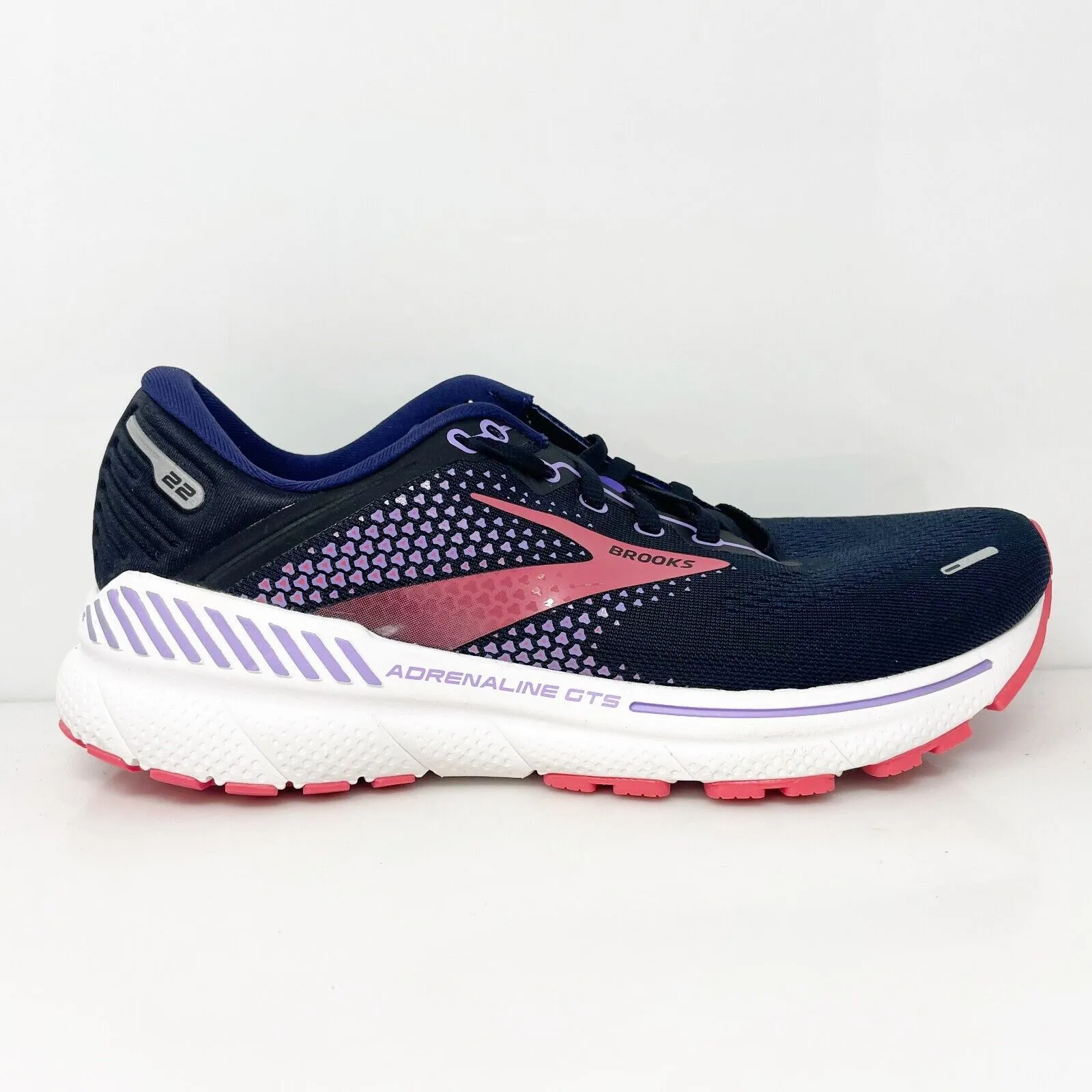 Brooks Womens Adrenaline GTS 22 1203531B080 Blue Running Shoes Sneakers Size 10B