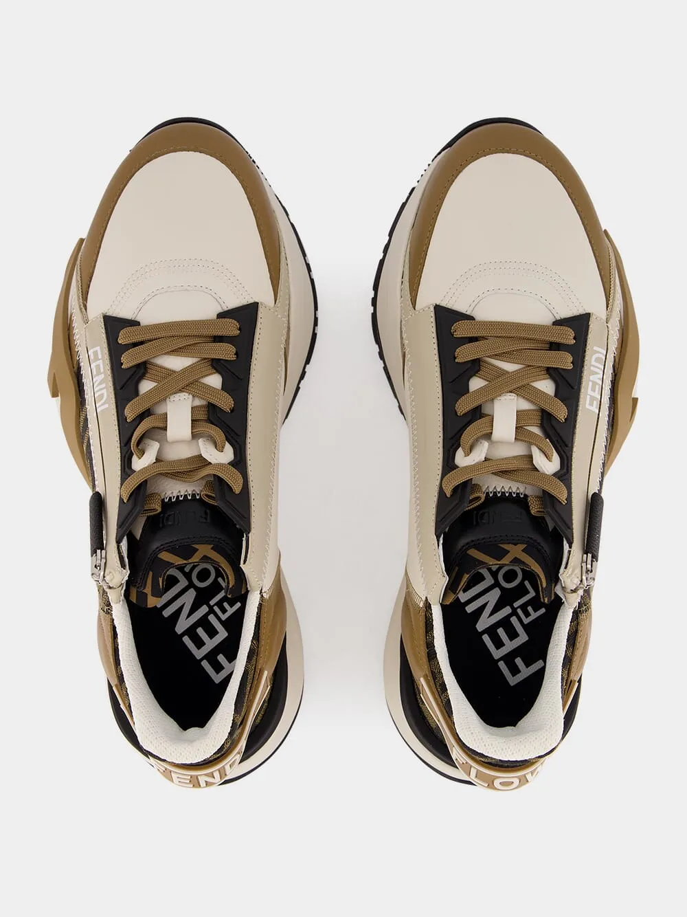 Brown Fendi Flow Sneakers