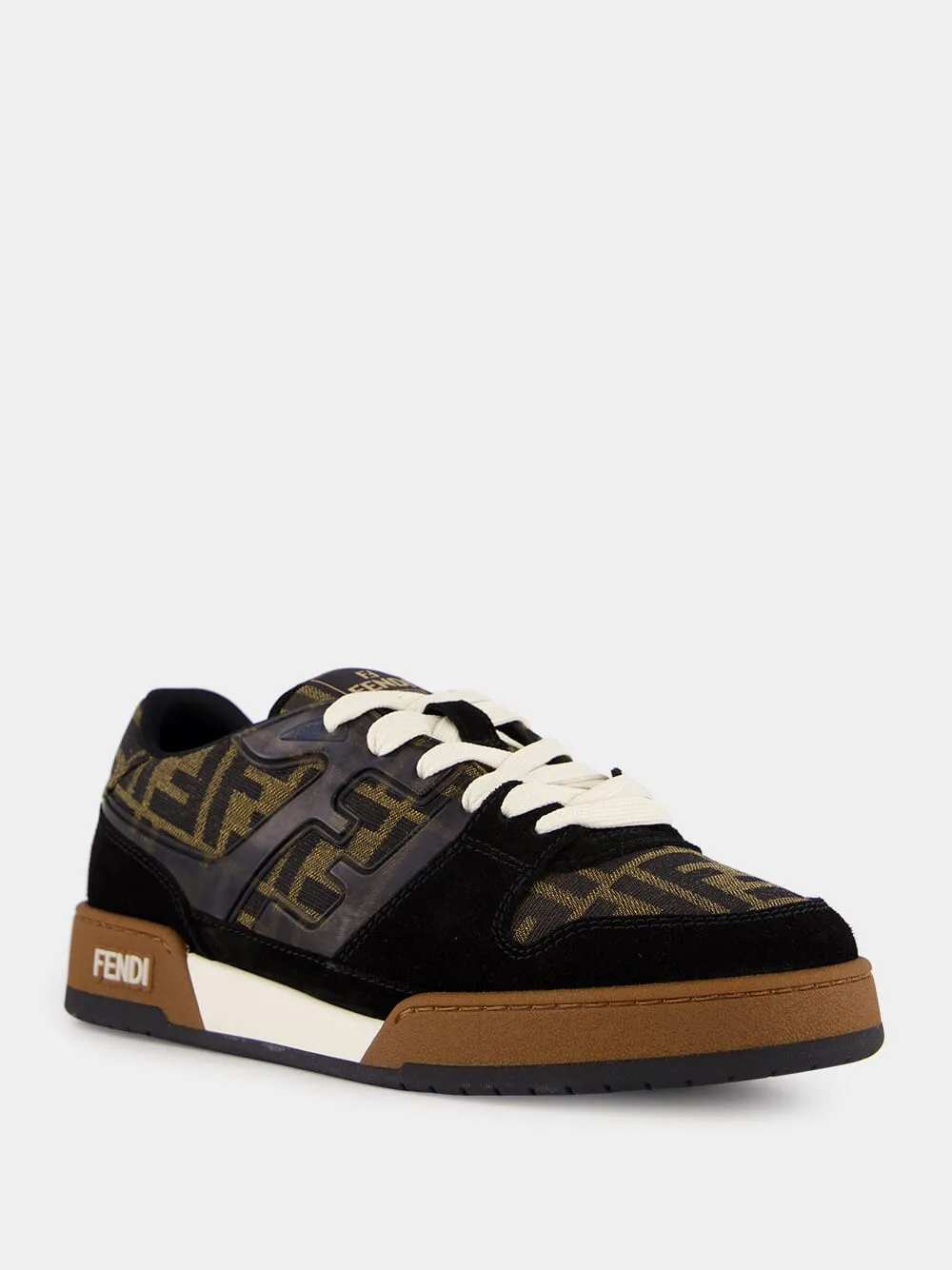 Brown Fendi Match Sneakers