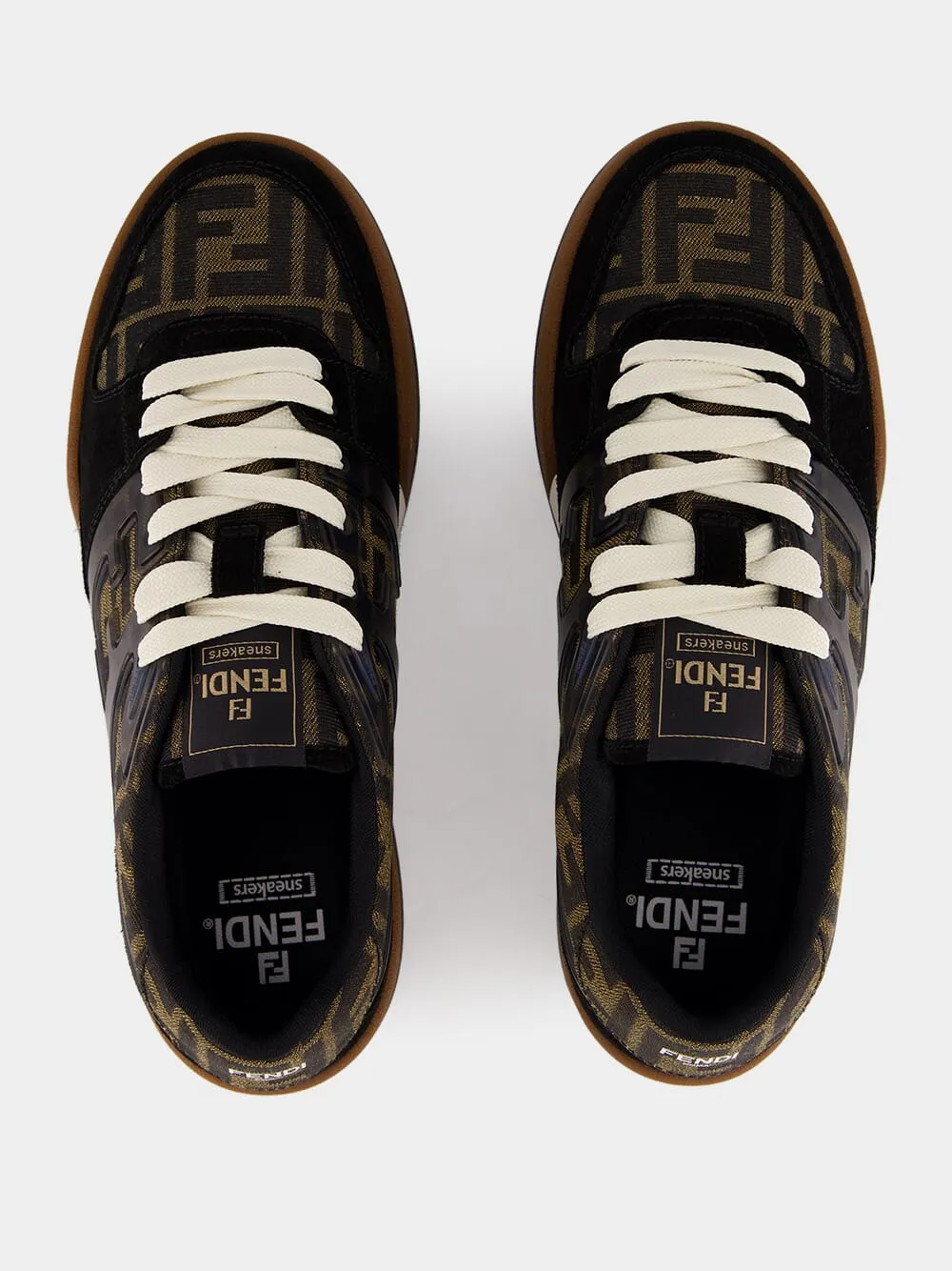 Brown Fendi Match Sneakers