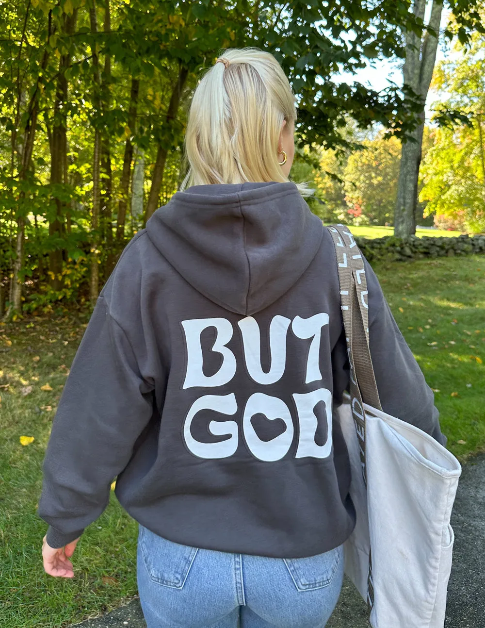 But God Grey Unisex Hoodie