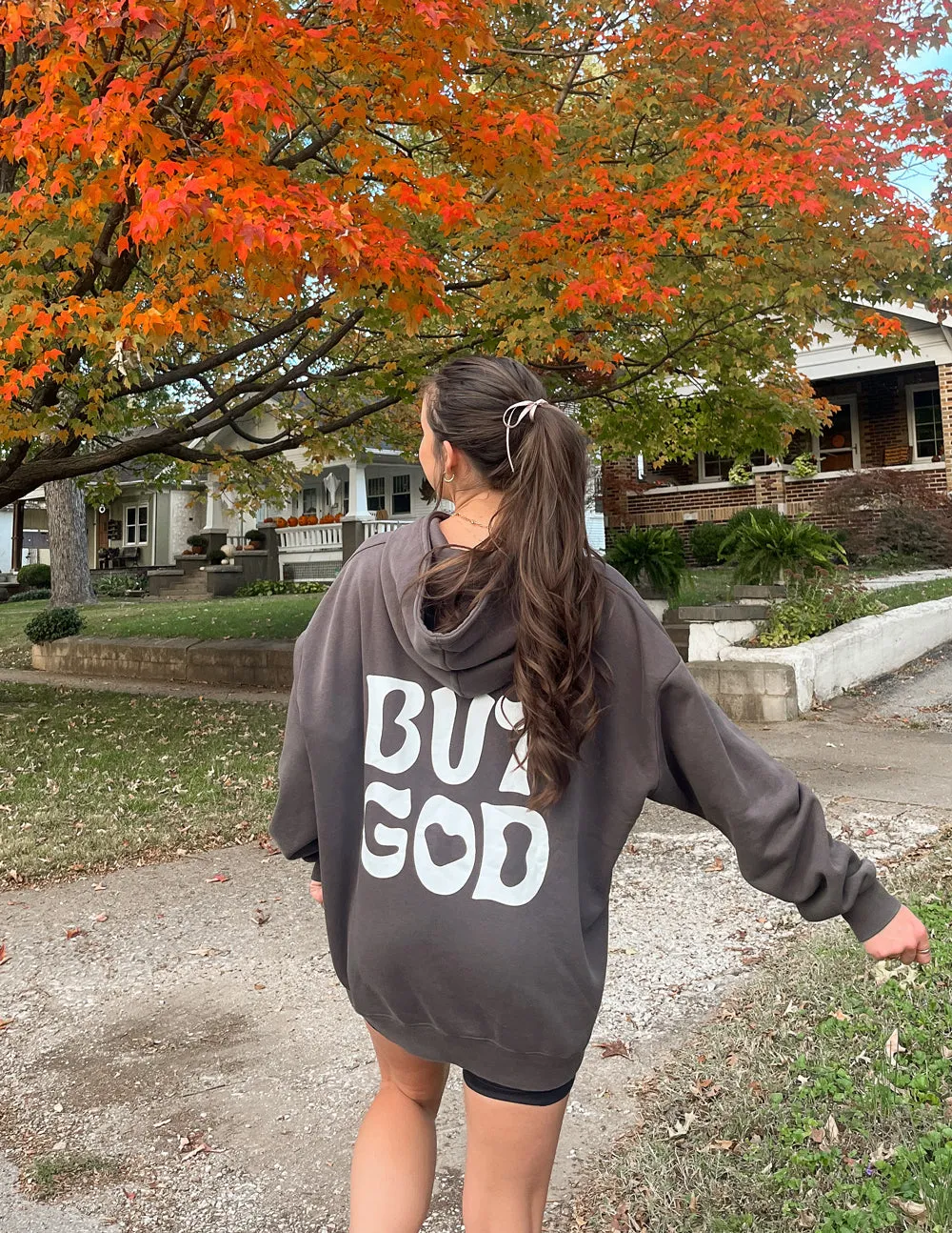 But God Grey Unisex Hoodie