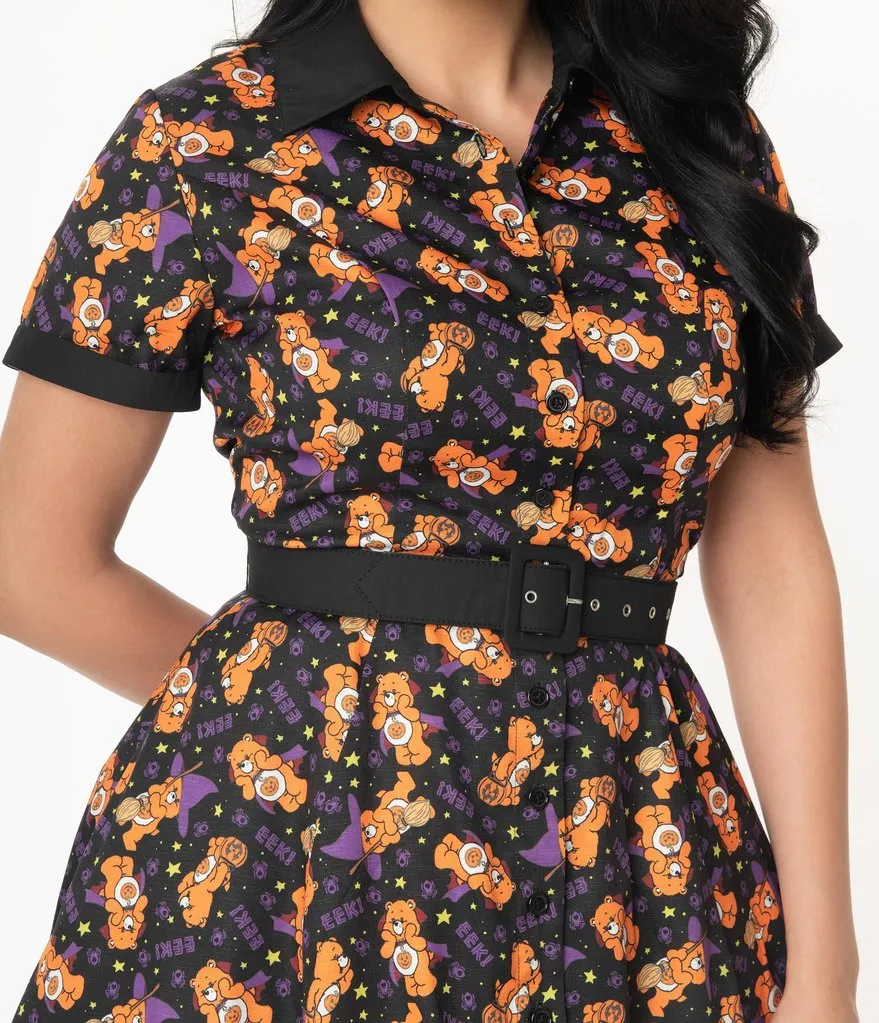 Care Bears x Unique Vintage Caring Is Creepy Swing Dress (S and M ONLY)