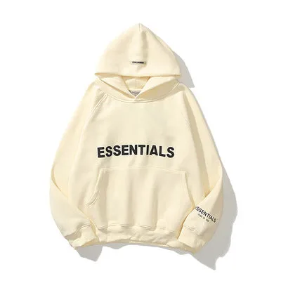 casual cotton unisex embossed hoodie