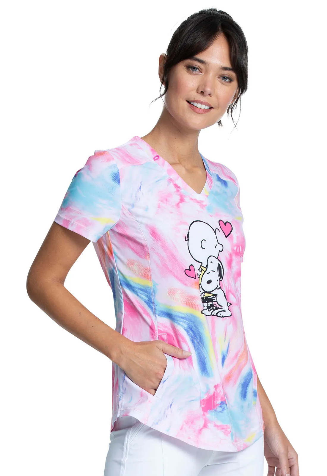 Charlie Brown V-Neck Top in Dog's Best Friend