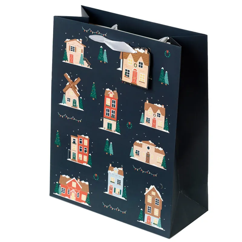 Christmas Houses Large Gift Bag XGBAG100A