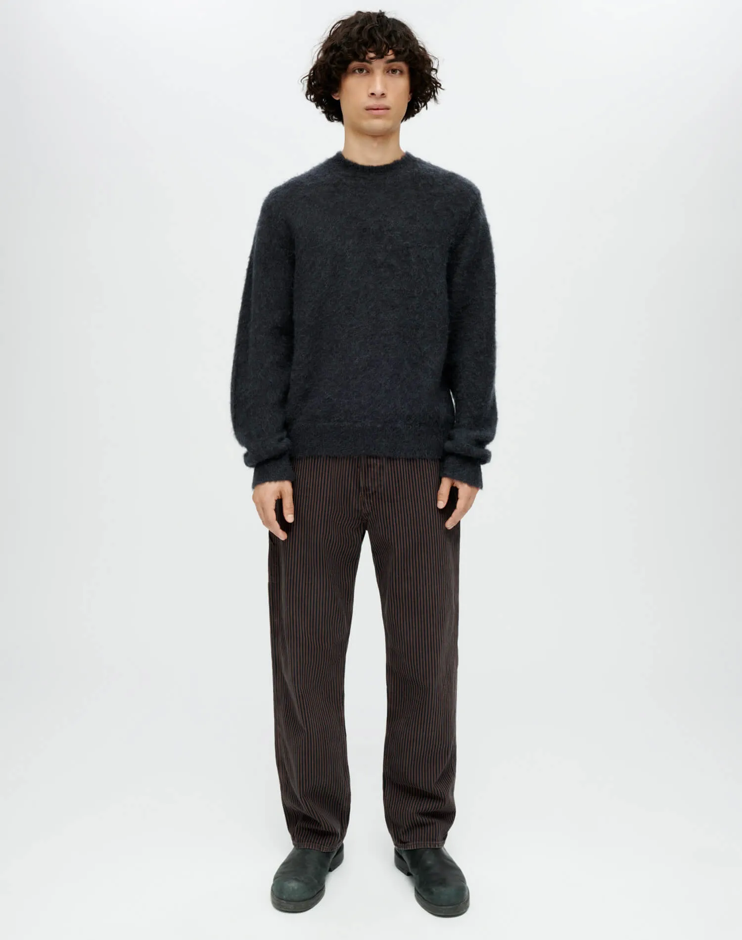 Classic Crew Sweater - Mineral Black