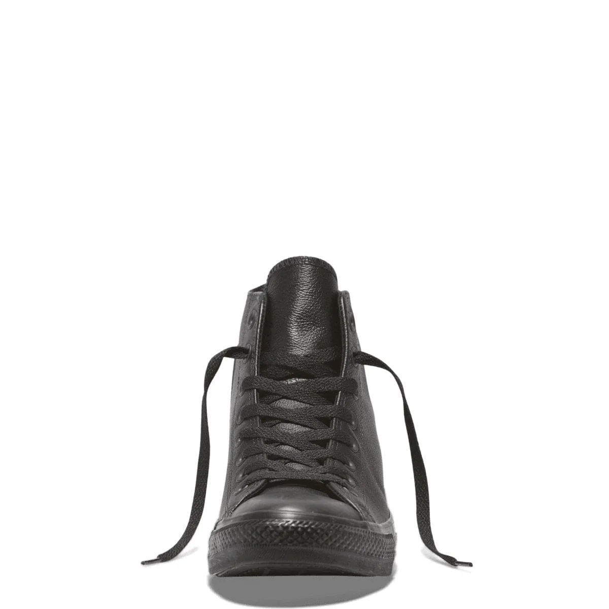 CONVERSE MEN'S CHUCK TAYLOR ALL STAR HIGH TOP TRIPLE BLACK LEATHER SHOE