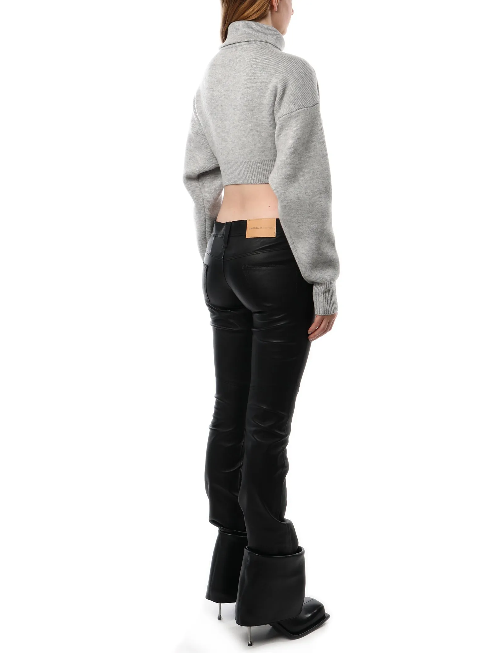 Coperni Half Zip Cropped Sweater