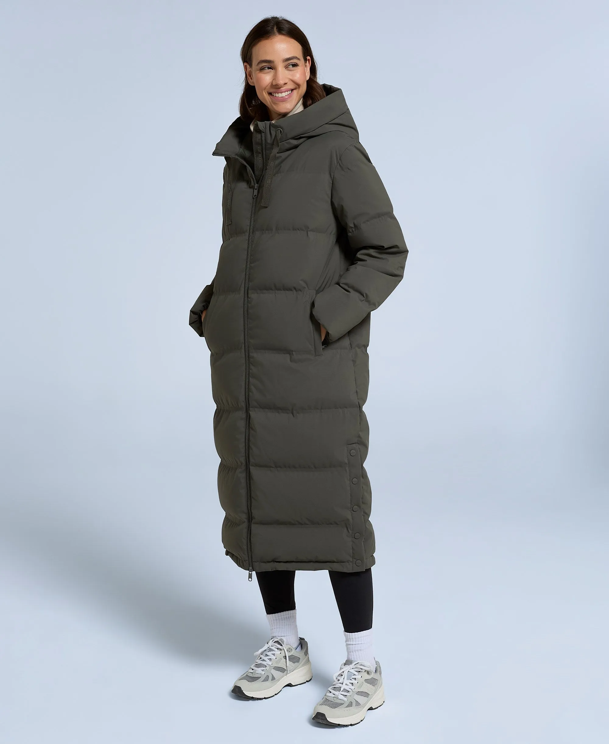 Cosi Cloud Womens RDS Down Coat - Dark Khaki