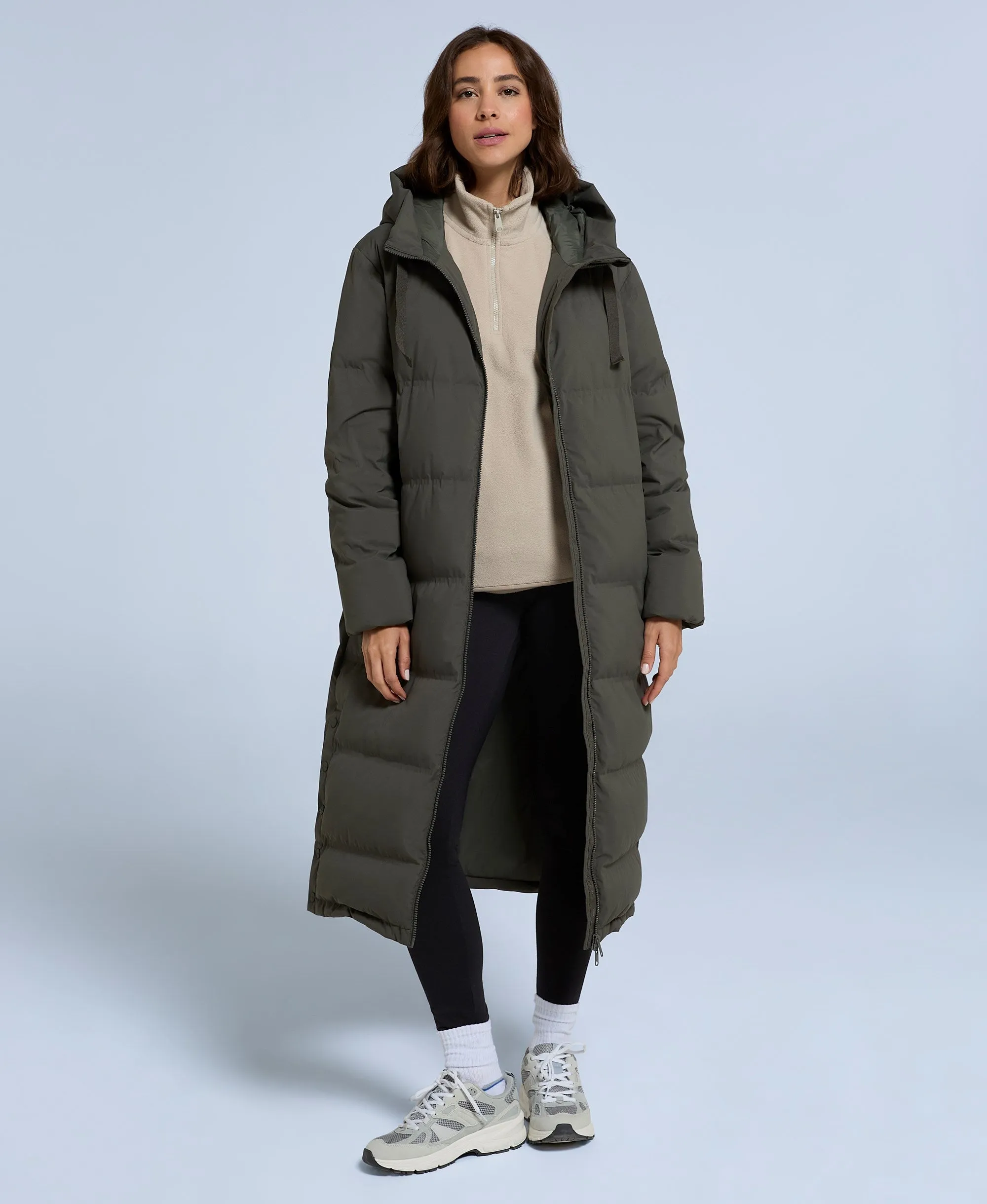 Cosi Cloud Womens RDS Down Coat - Dark Khaki