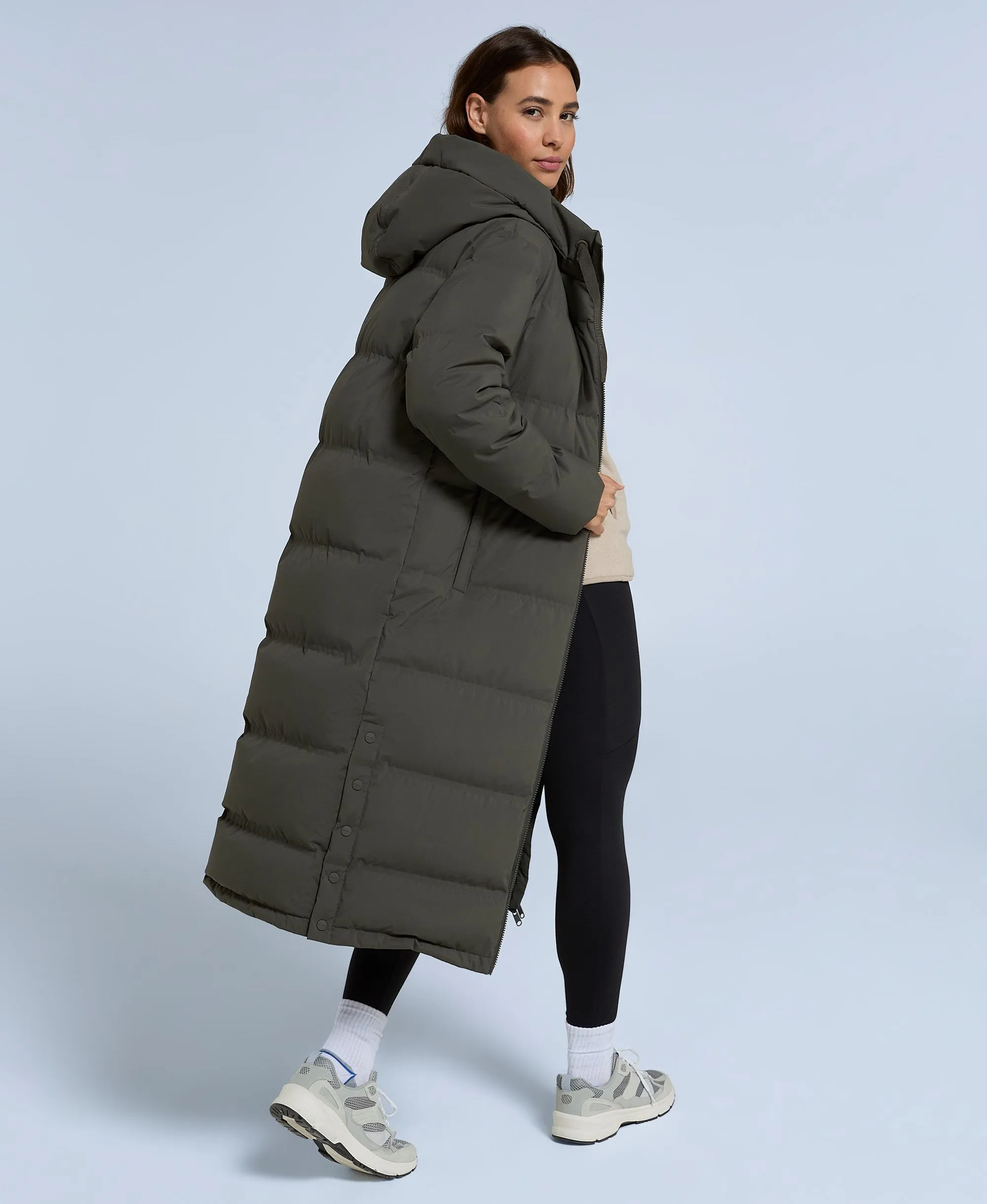 Cosi Cloud Womens RDS Down Coat - Dark Khaki