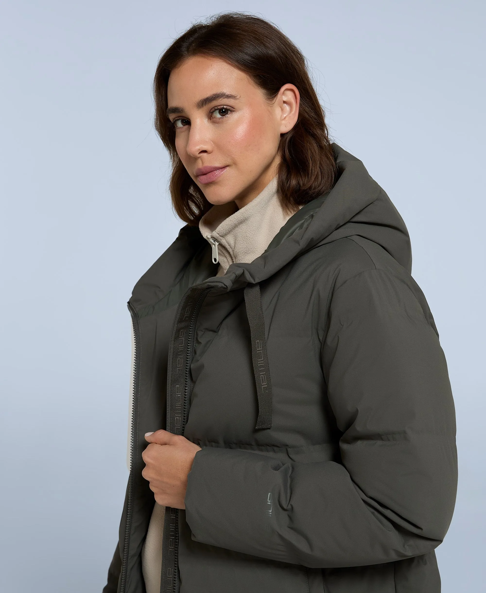 Cosi Cloud Womens RDS Down Coat - Dark Khaki