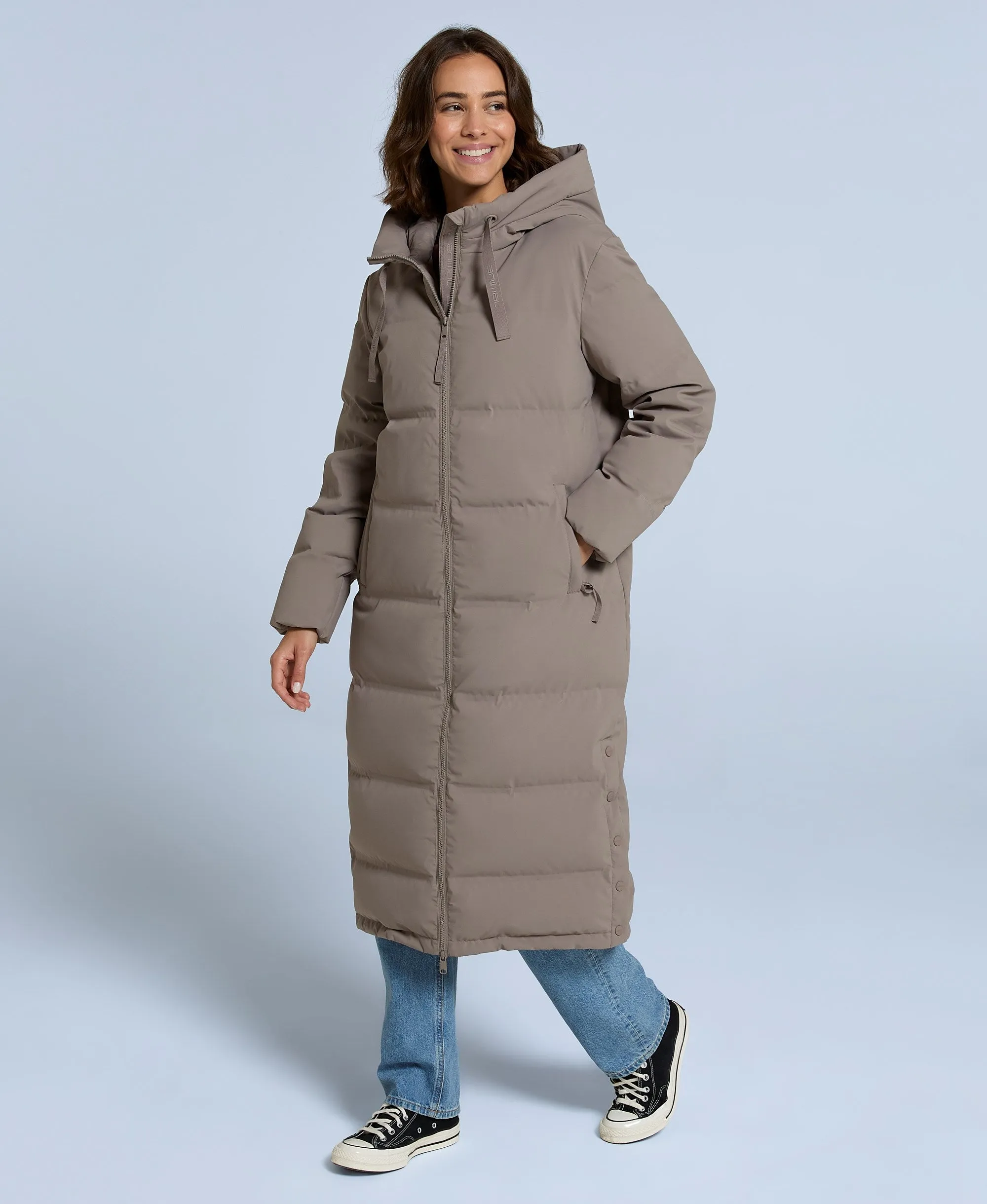 Cosi Cloud Womens RDS Down Coat - Taupe