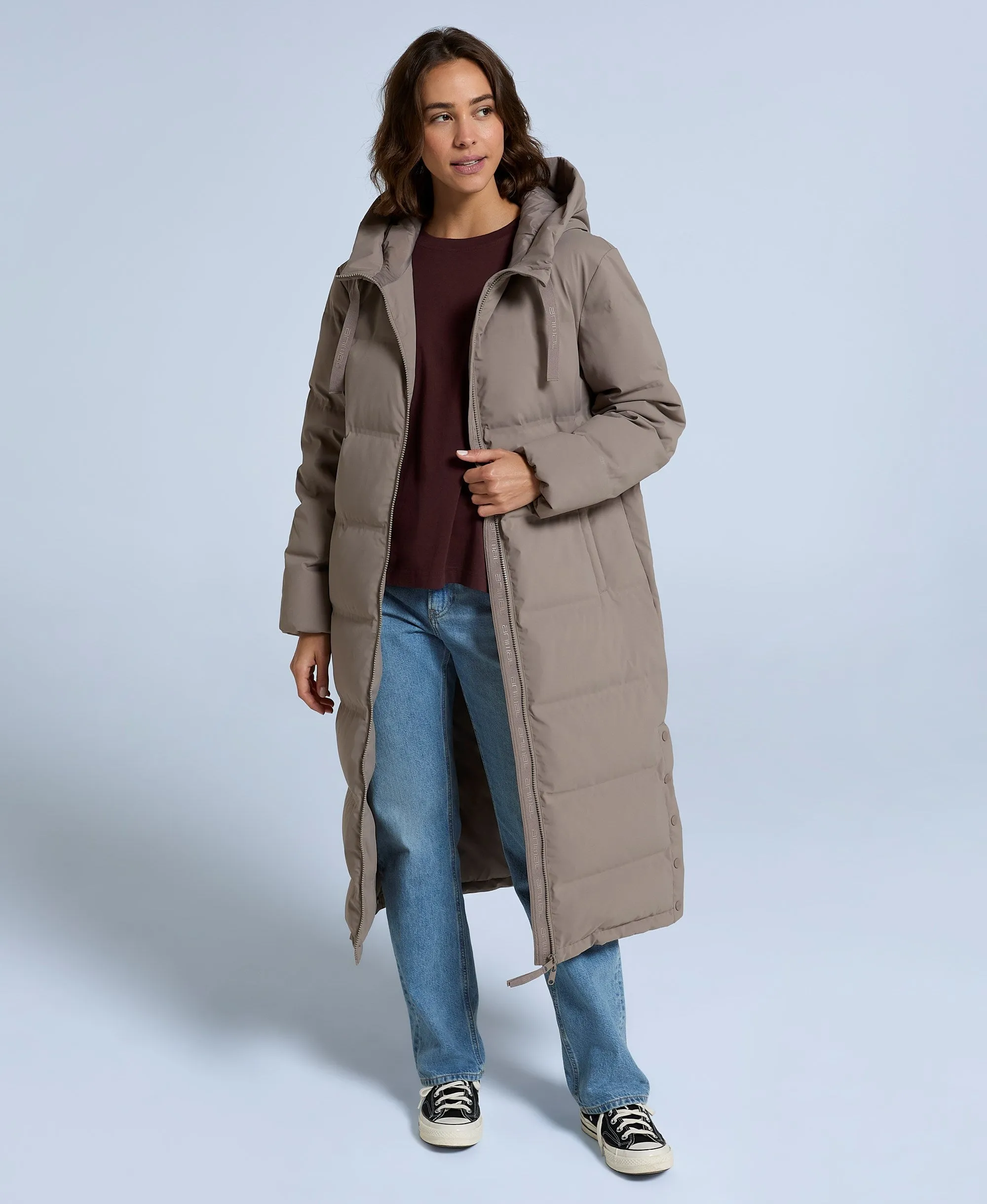 Cosi Cloud Womens RDS Down Coat - Taupe