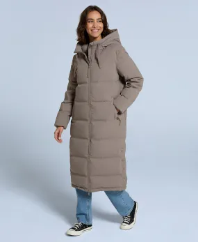 Cosi Cloud Womens RDS Down Coat - Taupe