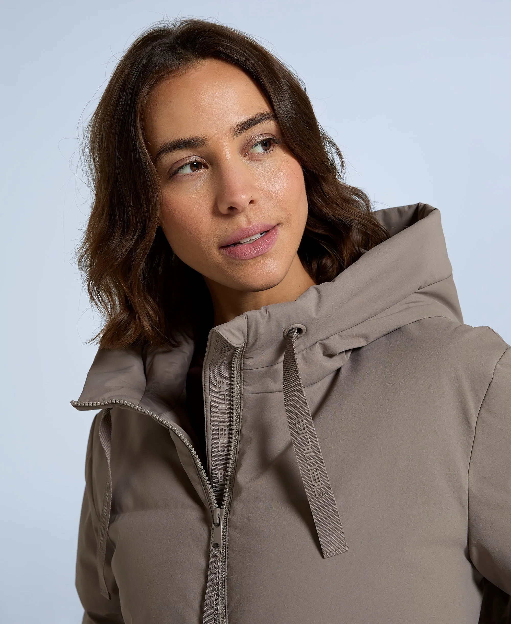 Cosi Cloud Womens RDS Down Coat - Taupe