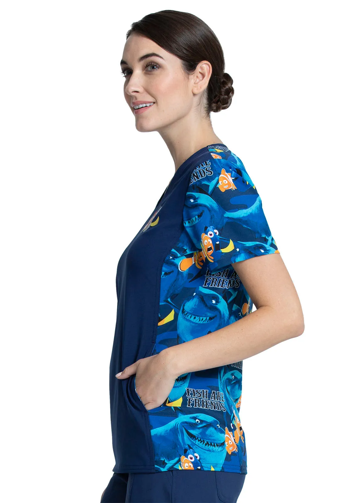 Disney Nemo V-Neck Top in Fish Are Friends