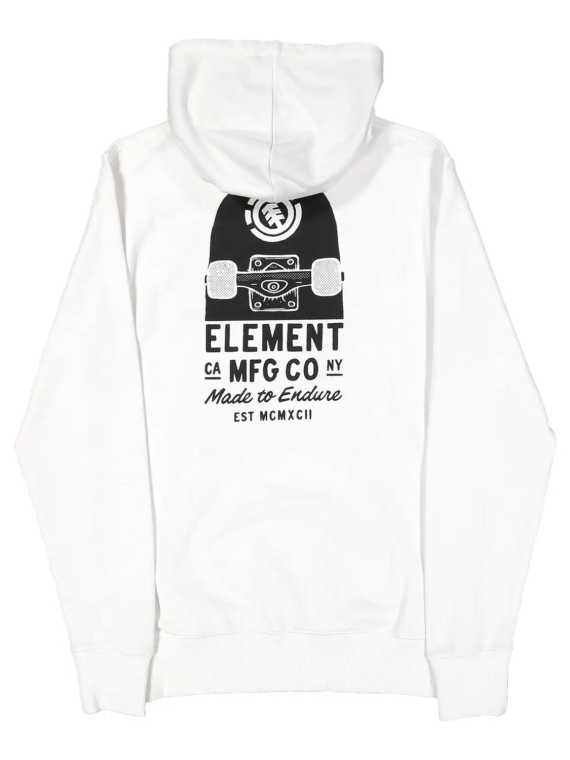 Element Men's Deck Hoodie White