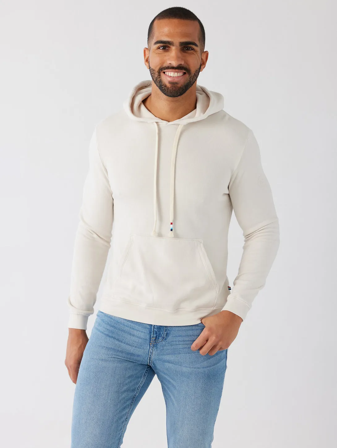 Essential Waves Pullover Hoodie - Ecru