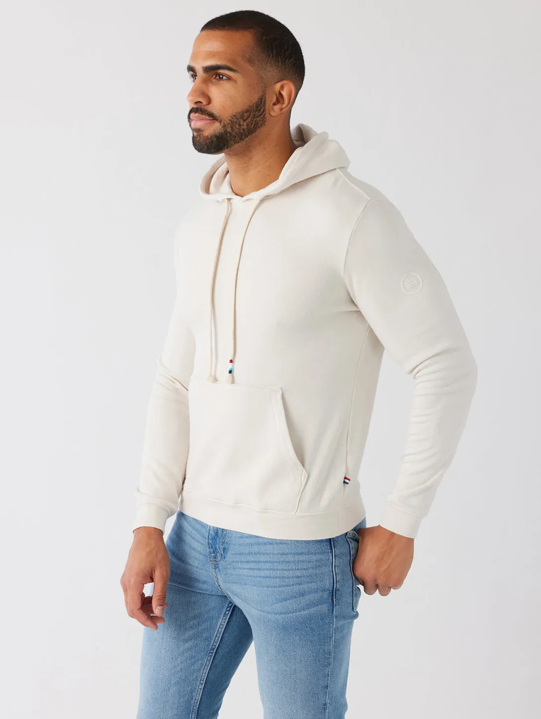 Essential Waves Pullover Hoodie - Ecru