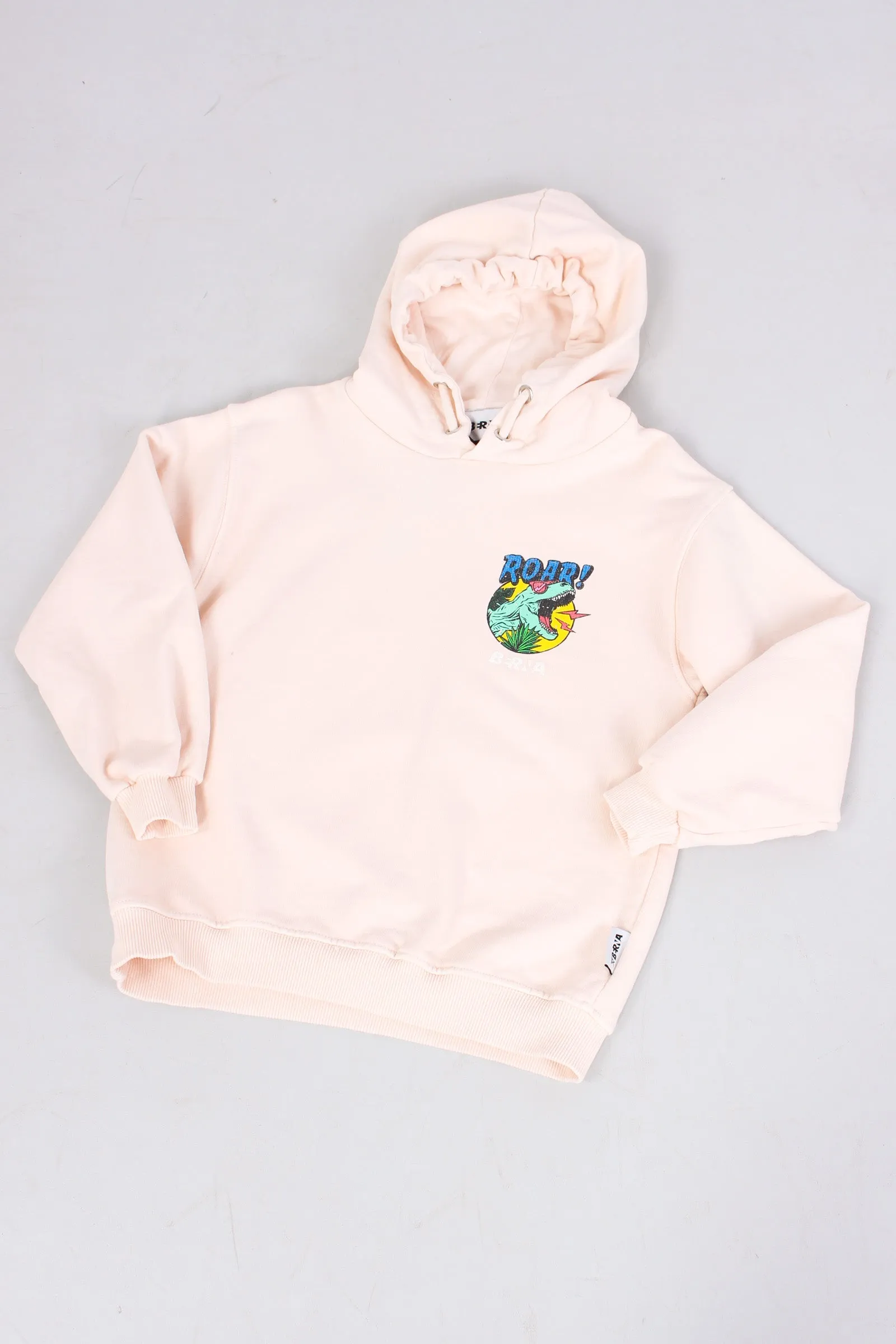 Felpa Hoodie T-rex Crema