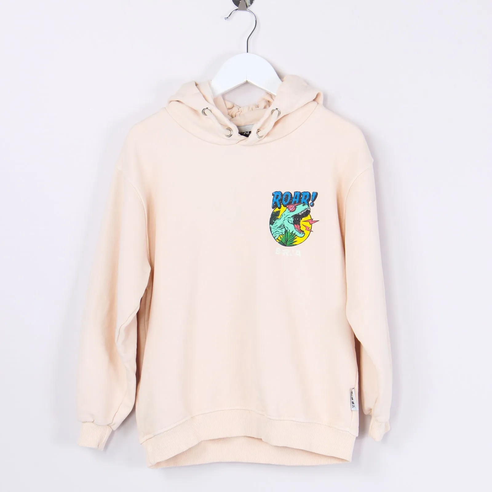 Felpa Hoodie T-rex Crema