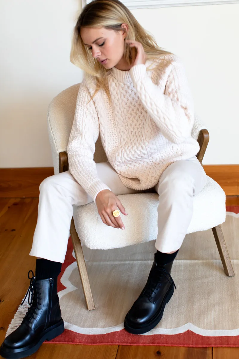 Fisherman Sweater - Ivory