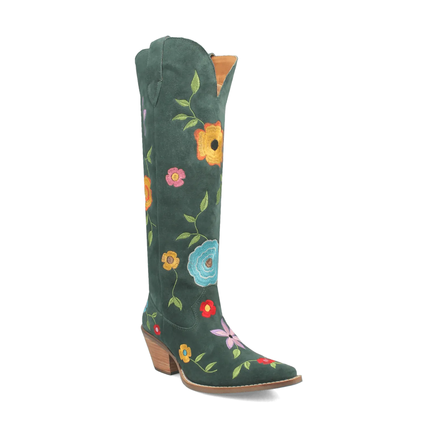 FLOWER POWER SUEDE BOOT