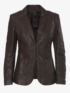 Fratelli Rossetti Brown Python Jacket