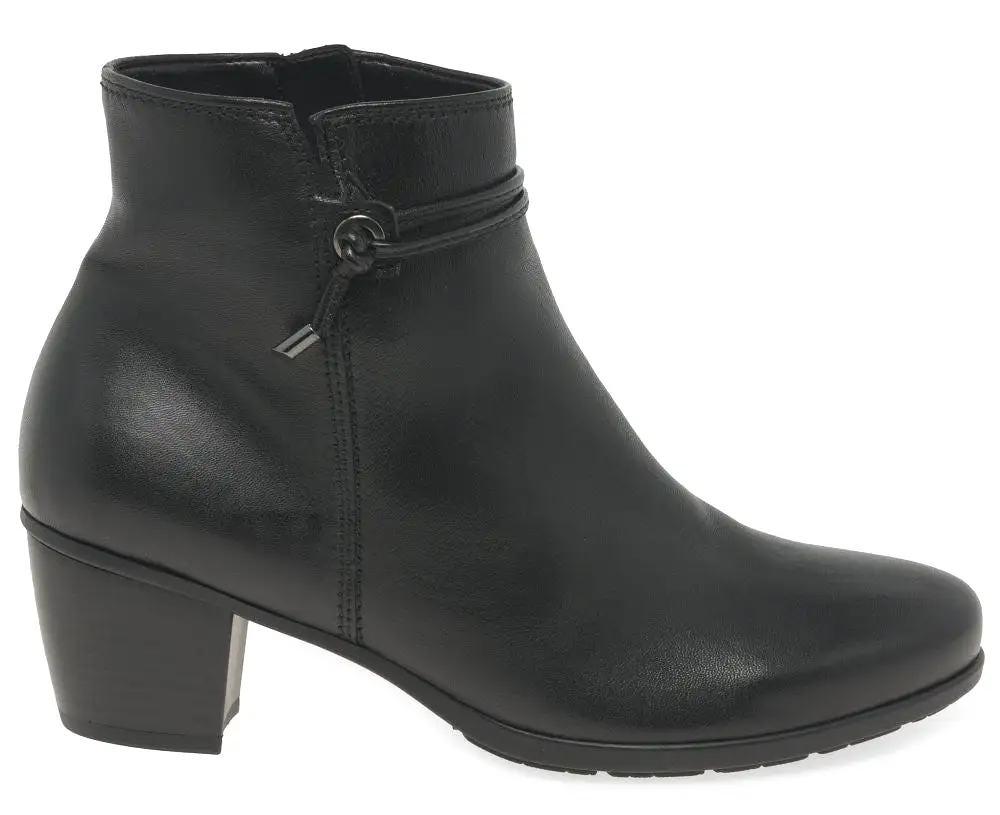 Gabor Ela 35.522 Womens Leather Zip Fastening Ankle Boot