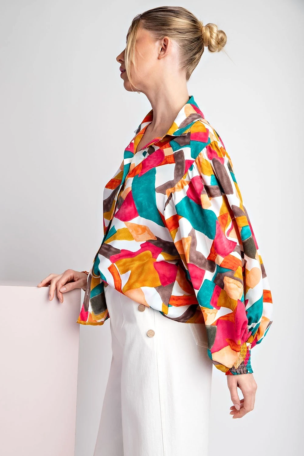 Geometric Printed Blouse