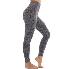 Grey seamless Leggings with back pocket