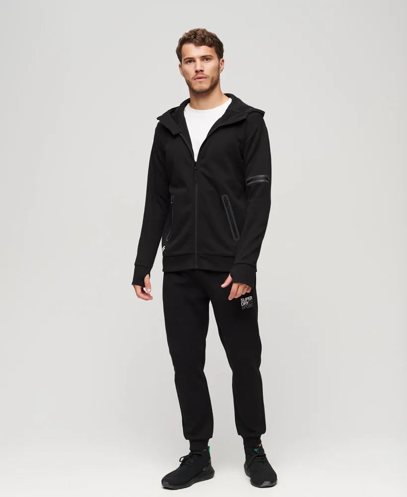 Gymtech Zip Up Hoodie | Black