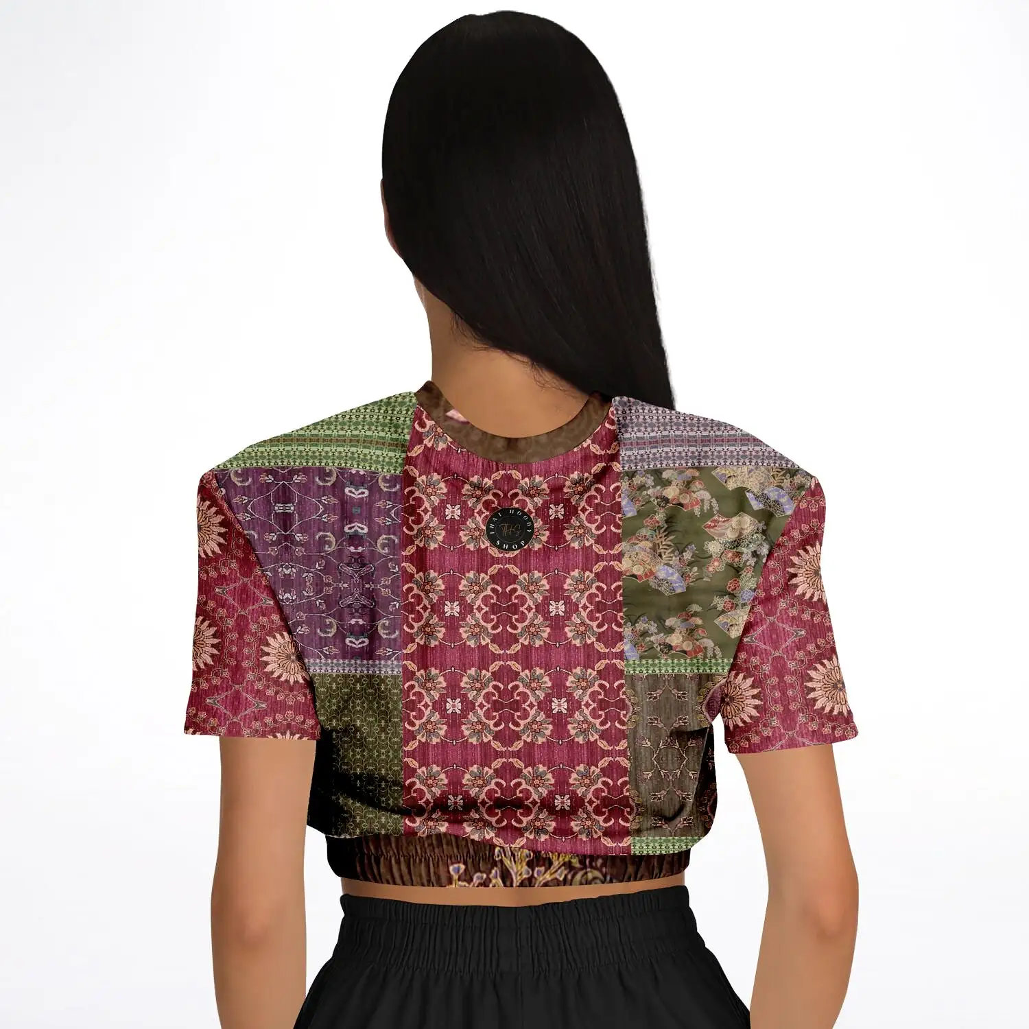 Gypsy Haight Short Sleeve Cropped Eco-Poly Sweater